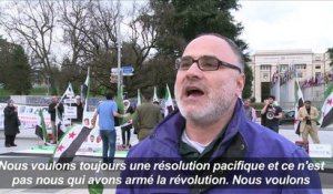 Genève: manifestation de Syriens avant de nouvelles discussions