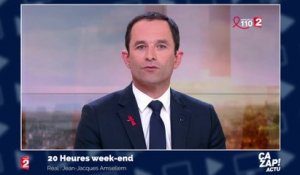 Benoît Hamon dénonce les ralliements à Emmanuel Macron pour lui "planter un couteau dans le dos"