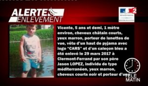 Alerte enlèvement déclenchée pour retrouver Vicente, 5 ans, enlevé par son père