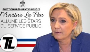 Marine Le Pen dézingue Laurent Ruquier et Michel Drucker