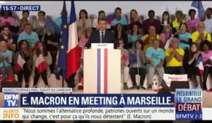 "Être patriote...", l'anaphore d'Emmanuel Macron, à Marseille
