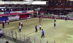 Finale tir progressif F18, Sport Boules, France Tirs, Dardilly 2017