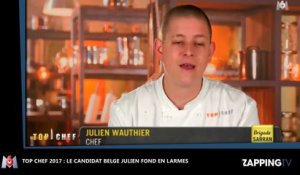 Top Chef 2017 : le candidat belge Julien craque et fond en larmes (vidéo)