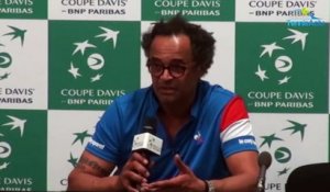 Coupe Davis 2017 - FRA-GBR - Yannick Noah : "Djokovic présent ou non ? J'en ai rien à foutre""