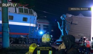 Des dizaines de blessés dans une collision entre deux trains à Moscou