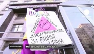 Une manifestation contre une loi anti-gay en Russie tourne à l'affrontement