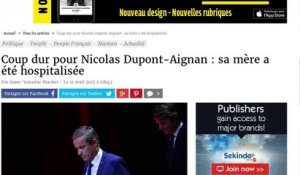 Nicolas Dupont-Aingnan bouleversé en pleine campagne électorale