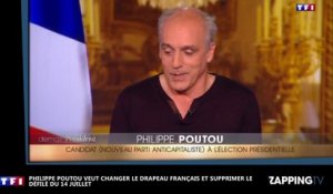 Philippe Poutou veut changer le drapeau français et supprimer le défile du 14 juillet (Vidéo)