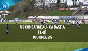 J29 : US Concarneau - CA Bastia (1-0), le résumé
