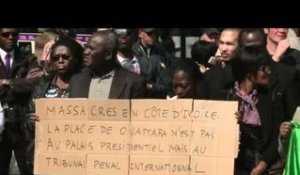 Plusieurs dizaines de militants pro-Gbagbo place de la Bastille à Paris pour protester