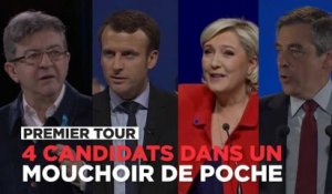 Premier tour : Macron, Le Pen, Fillon, Mélenchon dans un mouchoir de poche