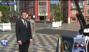 Commémorations à Nice: arrivée d'Emmanuel Macron pour la cérémonie d'hommage