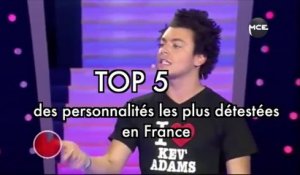 Top 5 des personnalités les plus détestées en France