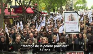 "Marche de la colère policière" à Paris