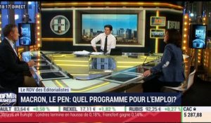 Le Rendez-Vous des Éditorialistes: Quel est le programme d'Emmanuel Macron et de Marine Le pen pour l'emploi ? - 26/04