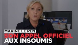 L'appel de Marine de Le Pen aux électeurs de Mélenchon