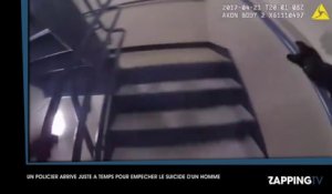 USA : un policier sauve un homme du suicide de justesse (vidéo)
