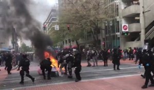 Violences dans les manifestations du 1er mai à Portland