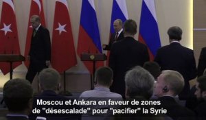 Moscou et Ankara en faveur de zones de "désescalade" en Syrie