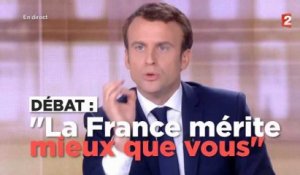 Macron tacle Le Pen : "La France mérite mieux que vous"