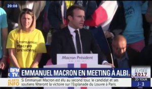 Emmanuel Macron: "Le projet de Marine Le Pen ne porte rien"
