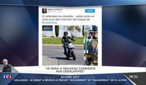 Marion Maréchal-Le Pen : sa photo en moto, c'était pour faire la promo des fraises !