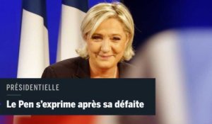Présidentielle 2017 : battue, Marine Le Pen annonce "une transformation profonde" du FN en vue des législatives