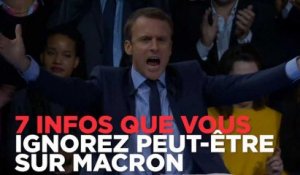 7 infos que vous ignorez peut-être sur Macron