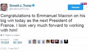 International : l'élection d'Emmanuel Macron saluée par les dirigeants politiques