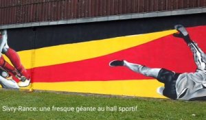 Sivry-Rance: une fresque au hall sportif de Rance