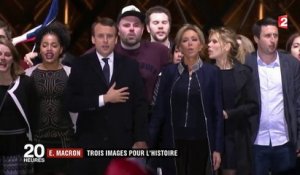 Emmanuel Macron : une soirée de victoire pour l'histoire