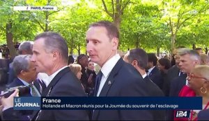 Hollande et Macron réunis pour la Journée du souvenir de l'esclavage