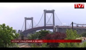 Bordeaux : le pont d'Aquitaine fête son 50ème anniversaire