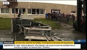 Les ouvriers de l’usine GM&S dans la Creuse affirment avoir piéger leur usine avec des bonbonnes de gaz