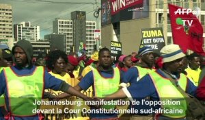 Manifestation devant la Cour Constitutionnelle sud-africaine