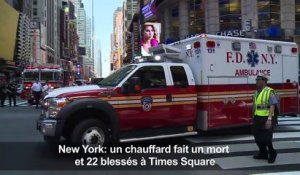 Des témoins racontent l'accident sur Times Square