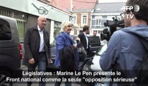 Marine Le Pen : "le seul mouvement solide, c'est nous"