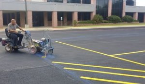 Traçage des lignes d'un parking comme un boss !