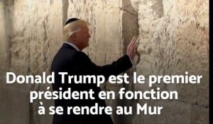 Donald Trump, 1er président américain au Mur des Lamentations à Jérusalem