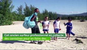 Environnement : des planches de surf en plastique recyclé au Brésil