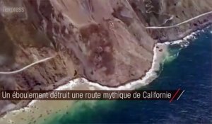 Une route mythique de Californie ensevelie sous un éboulement