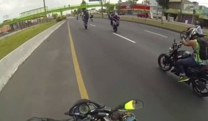 Il n'aurait pas dû tenter d'arrêter une moto sans pilote