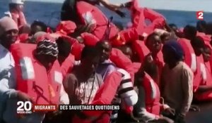 Migrants : des sauvetages quotidiens