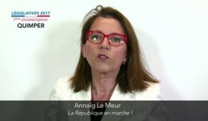 Législatives 2017. Annaïg Le Meur : 1ere circonscription du Finistère (Quimper)