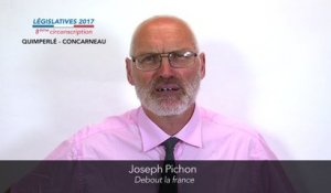 Législatives 2017. Joseph Pichon : 8e circonscription du Finistère (Quimperlé-Concarneau)