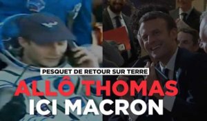 Macron téléphone à Pesquet : "Nous sommes tous immensément fiers de vous !"