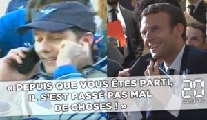 Macron à Pesquet: «Depuis que vous êtes parti, il s'est passé pas mal de choses»