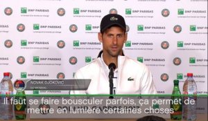 Roland-Garros - Djokovic : "Il faut se faire bousculer parfois"