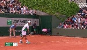 Roland-Garros 2017 : Le filet ne trompe pas Verdasco (6-2, 0-0)