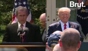 Trump sur l'accord de Paris / Bush sur l'accord de Kyoto
